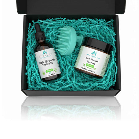 Hair Growth Secrets Kit – Moringa Pomade, Moringa Oil & Scalp Massage Brush Set