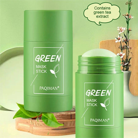 Green Tea Cleansing Stick Face Clean Mask Smear Acne Shrink Blackhead