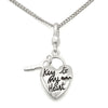 LOS430 - Silver 925 Sterling Silver Chain Pendant with No Stone